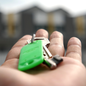 keys in a hand